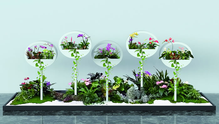 室内租赁组合花箱