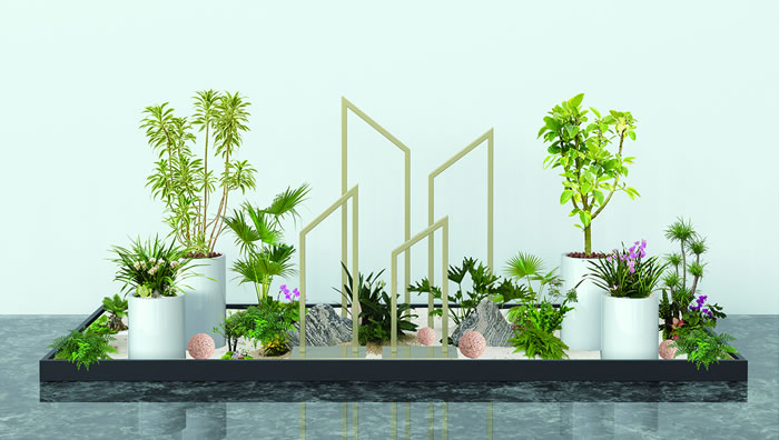室内租赁组合花箱